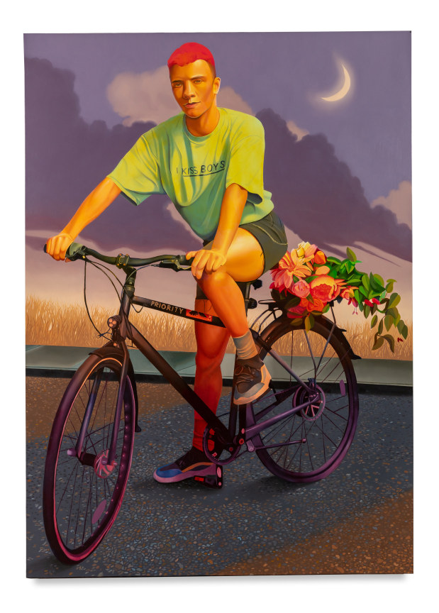 I Kiss Boys, 2021, Oil on canvas, 84 x 60 inches, 213.4 x 152.4 cm, MMG#33658