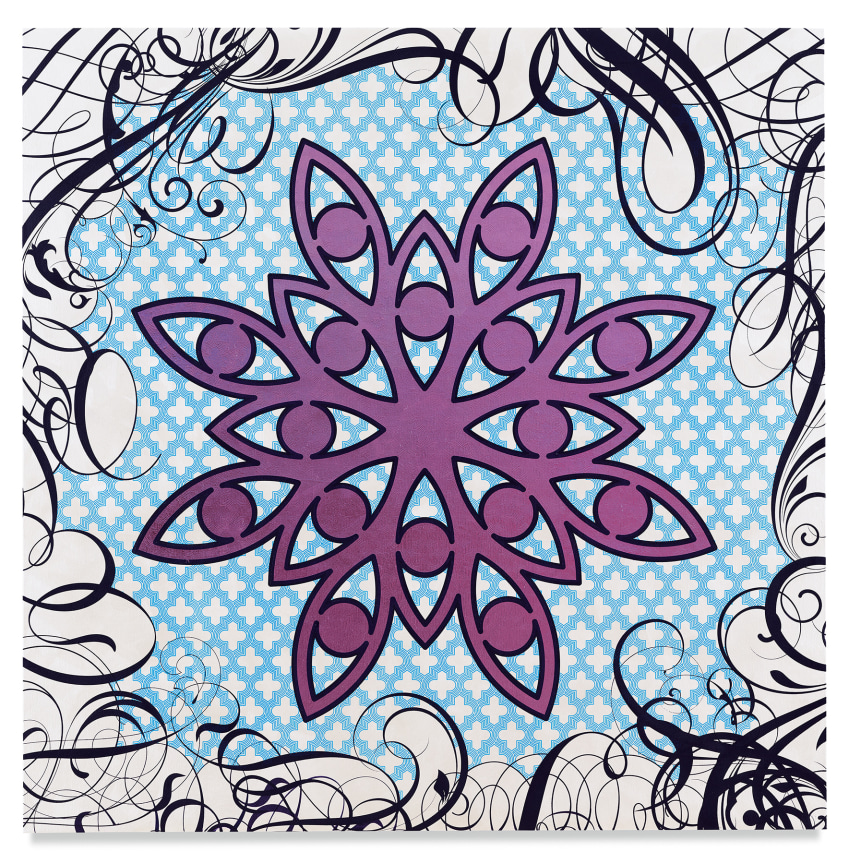 Mindscape 38, 2019,&nbsp;Acrylic and metal leaf on linen,&nbsp;48 x 48 inches,&nbsp;121.9 x 121.9 cm,&nbsp;MMG#31674