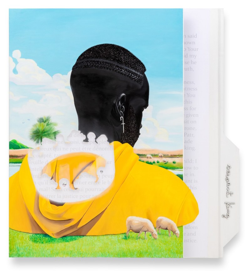 Beloved&rsquo;s Brook, 2024, Oil, acrylic, and mounted wood on canvas, 72 x 66 inches, 182.9 x 167.6 cm,&nbsp;MMG#36548