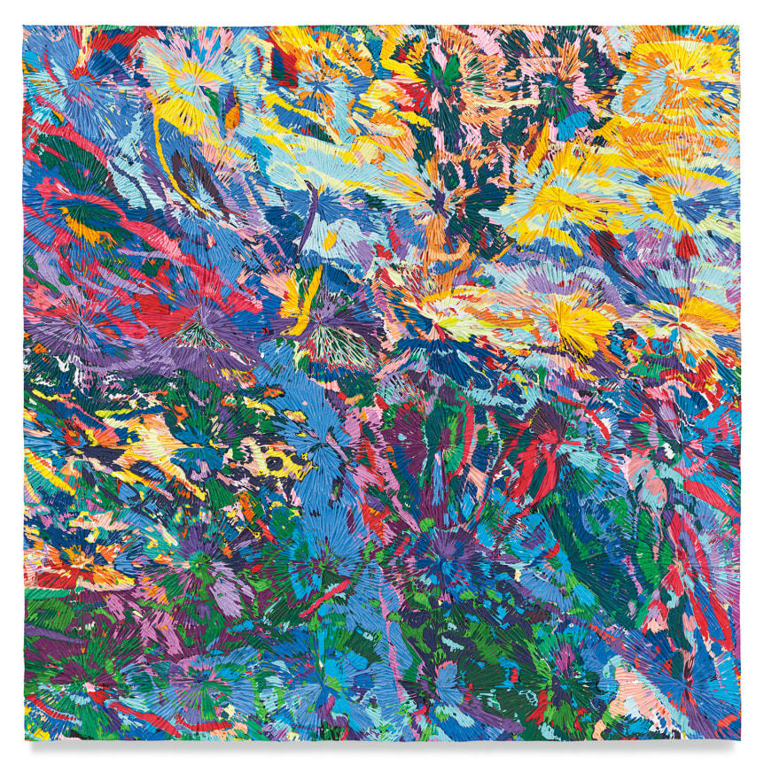 Untitled #10, 2022, Acrylic on panel, 36 x 36 inches, 91.4 x 91.4 cm, MMG#34108