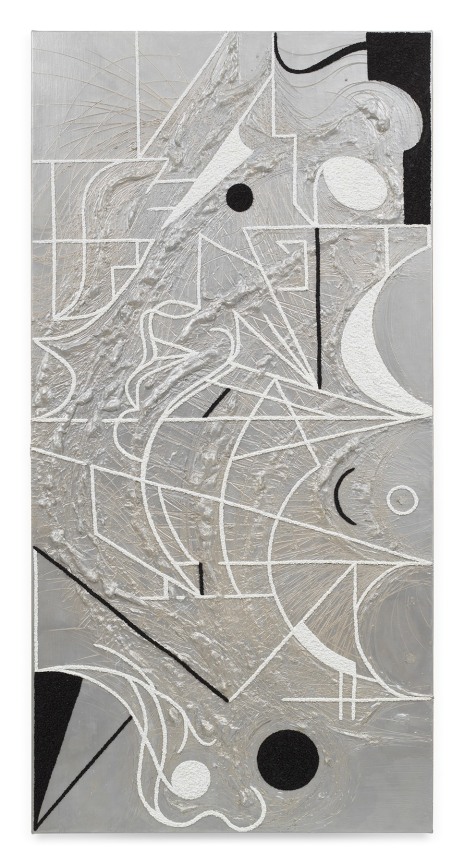 Shell, 2024-2025, Oil and marble dust on linen, 72 1/4 x 35 7/8 inches, 183.5 x 91.1 cm, MMG#37563