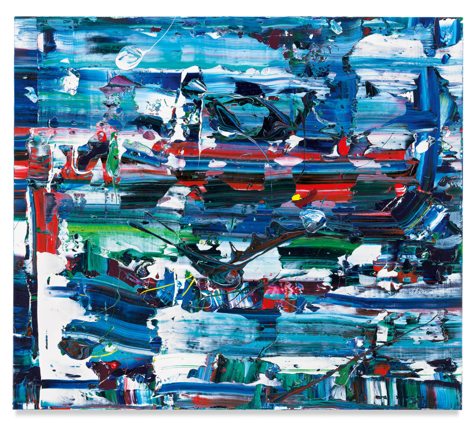 Flow Made, 2019, Acrylic on linen, 40 x 46 inches, 101.6 x 116.8 cm, MMG#31557