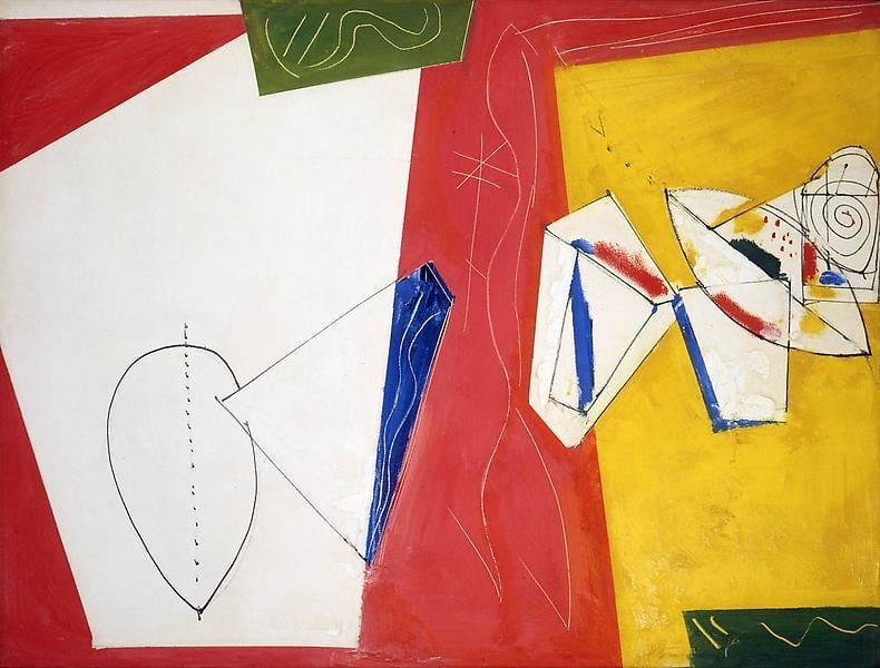 &quot;Composition No. 5,&quot; 1950, Oil on canvas, 36 x 48 inches, 91.4 x 121.9 cm, A/Y#3946