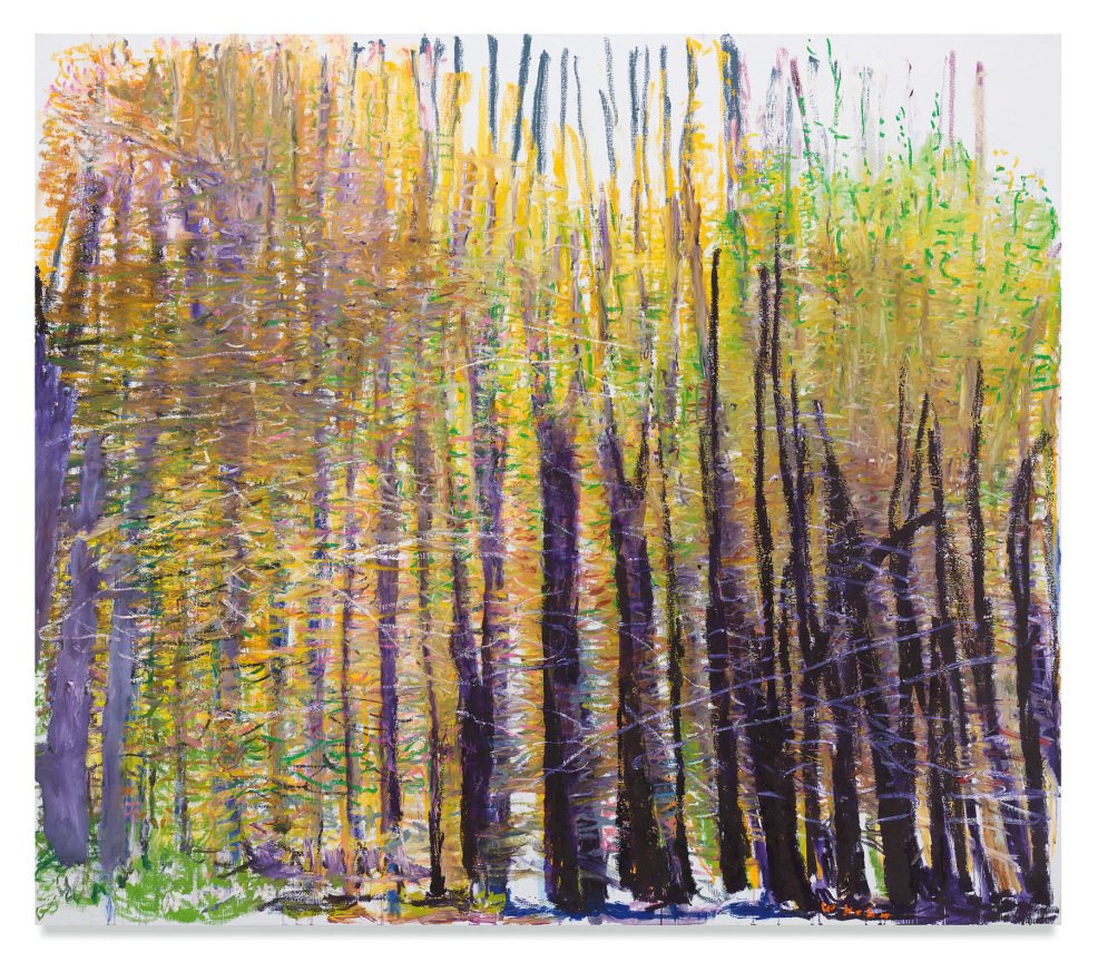 Dark Purple Corner, 2018, Oil on canvas, 52 x 60 inches, 132.1 x 152.4 cm, MMG#30585