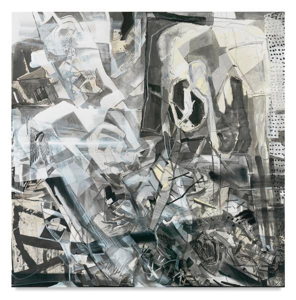 The Gardener, 2016, Acrylic, oil, and collage on canvas, 65 x 65 inches, 165.1 x 165.1 cm, AMY#28302