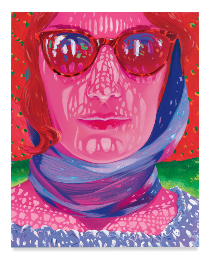 Straight Ahead, 2023, Oil on linen, 80 x 64 inches, 203.2 x 162.6 cm, MMG#35495