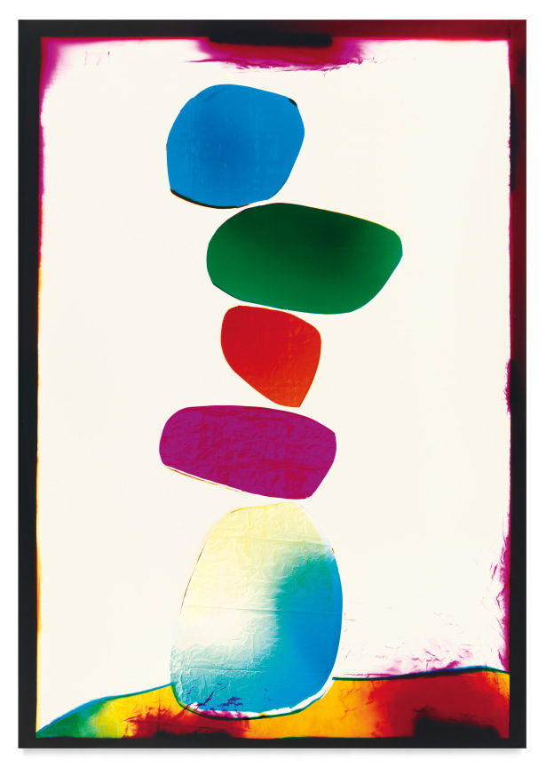 Fashion Stone Stack, 2022, Analog Chromogenic Photogram, on Fujiflex, Unique, 50 x 34 inches, 127 x 86.4 cm, MMG#34504