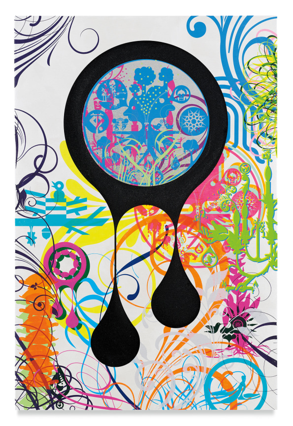 Mindscape 42, 2019,&nbsp;Acrylic and metal leaf on linen,&nbsp;36 x 24 inches,&nbsp;91.4 x 61 cm,&nbsp;MMG#31678