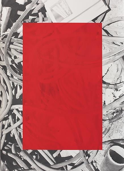 Untitled, 2014, Oil and UV cured ink on paper, 29 3/4 x 21 3/4 inches, 75.6 x 55.2 cm, A/Y#21431