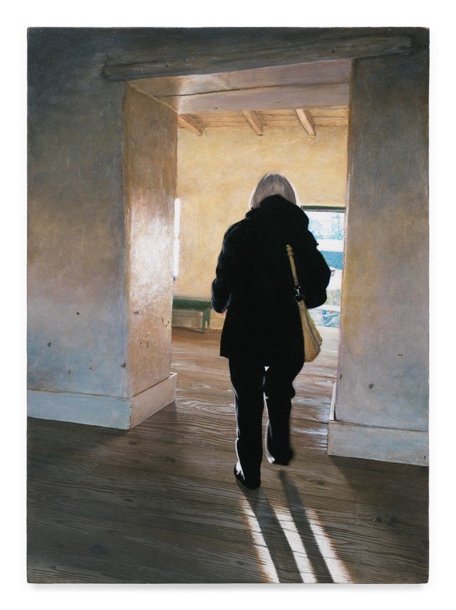 Mom at Sutter&#039;s Fort, 2014-2021, Oil on panel, 10 3/8 x 7 5/8 inches, 26.4 x 19.4 cm, MMG#37679