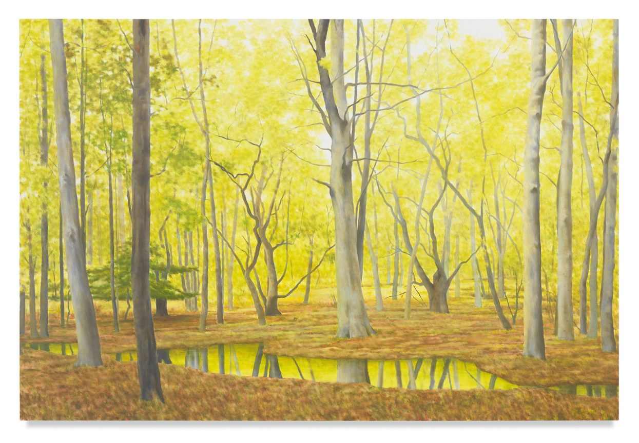 Spring Light and Still Water, 2016, Oil on linen, 72 x 108 inches, 182.9 x 274.3 cm, MMG#30407