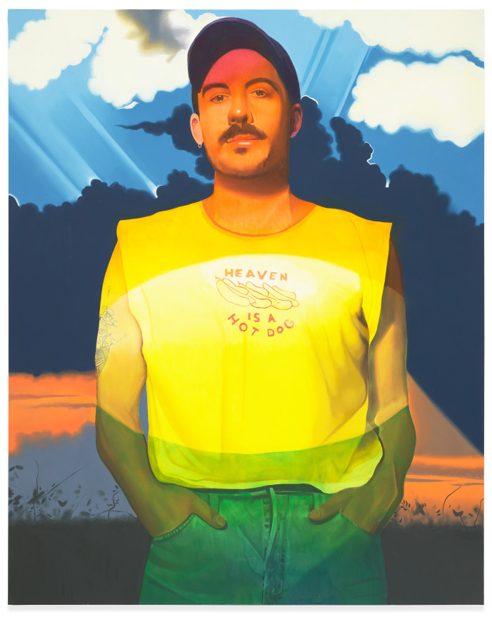 Danny Ferrell,&nbsp;Gospel According to Domenic, 2022, Oil on canvas, 60 x 48 inches, 152.4 x 121.9 cm, MMG#34451