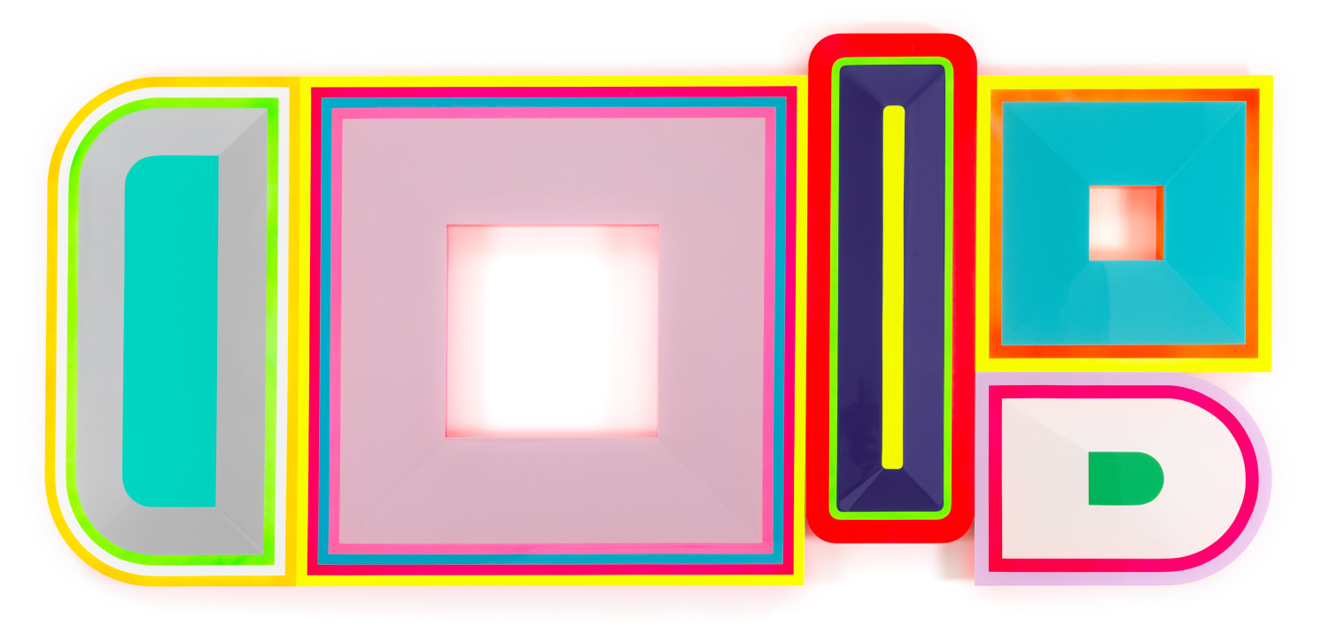 Untitled (Insomnia, Depression, Anxiety, Depression, Anxiety), 2021,, Urethane paint on wood, 52 x 116 inches, 132.1 x 294.6 cm, MMG#34694