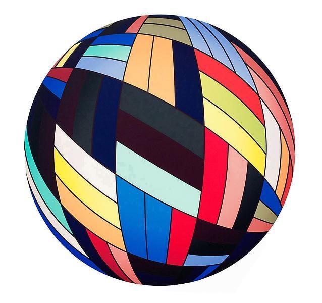 &quot;Supermax,&quot; 2011, Acrylic on canvas, 28 inches in diameter, 71.1 cm, A/Y#19981