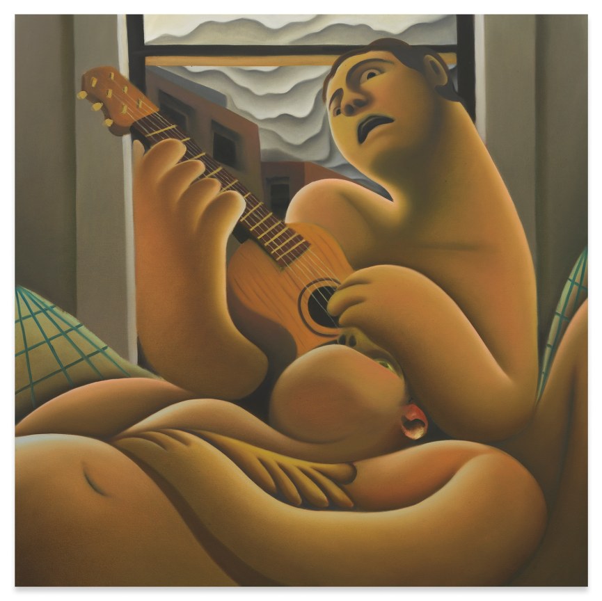 Justin Liam O&#039;Brien,&nbsp;I Didn&#039;t Ask For A Free Ride, 2020,&nbsp;Oil on canvas,&nbsp;36 1/8 x 36 inches,&nbsp;91.8 x 91.4 cm,&nbsp;MMG#32748