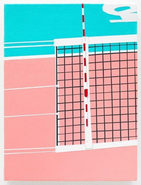 The Court, 2015, Acrylic on canvas, 12 x 9 inches, 30.5 x 22.9 cm, AMY#28127