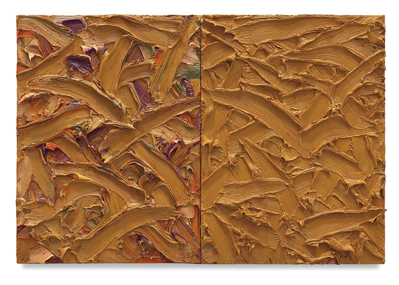 Abstract Diptych #36, 2016, Oil on canvas on wood panel, 15 x 22 inches, 38.1 x 55.9 cm, MMG#30169