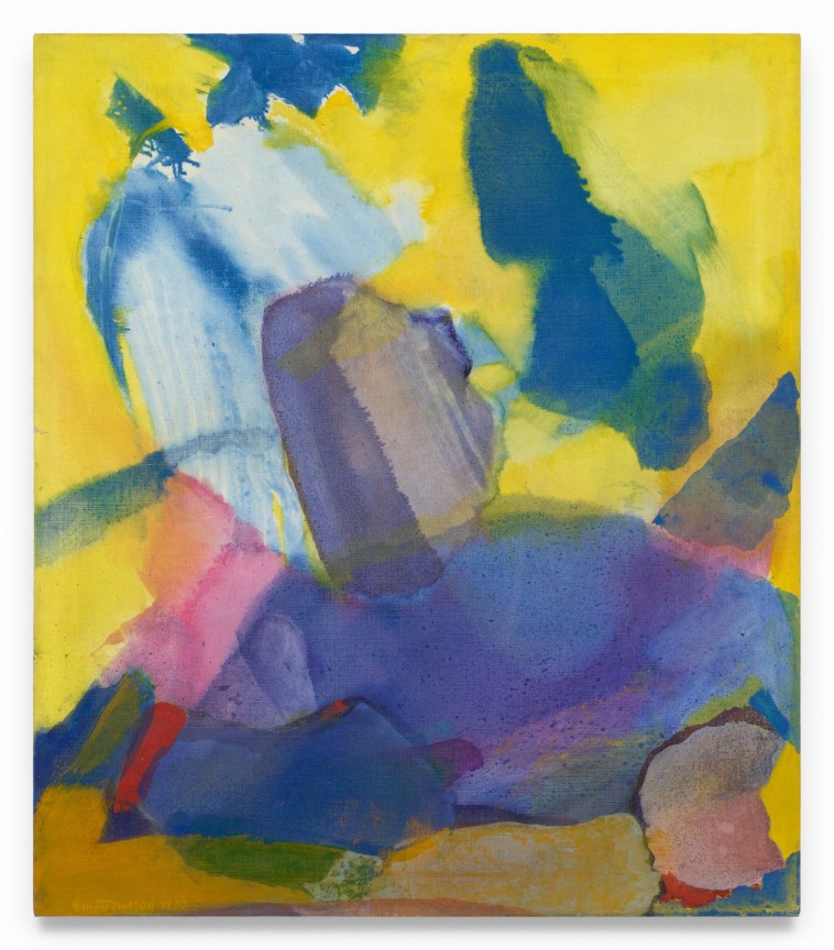 Emily Mason,&nbsp;Caught Sun Rise First, 1980, Oil on canvas, 32 x 28 inches, 81.3 x 71.1 cm,&nbsp;MMG#37039