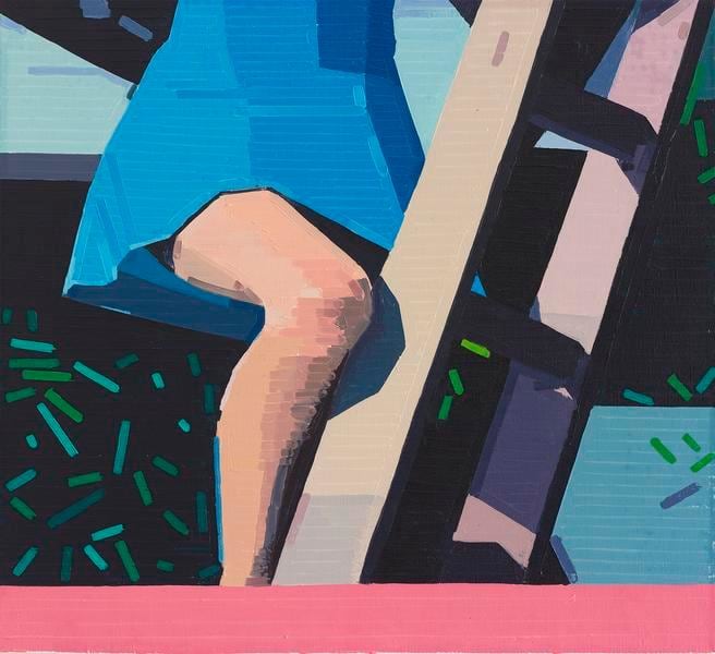 Claire&#039;s Knee II, 2015, Oil on linen, 25 x 27 1/2 inches, 64 x 70 cm, A/Y#22632