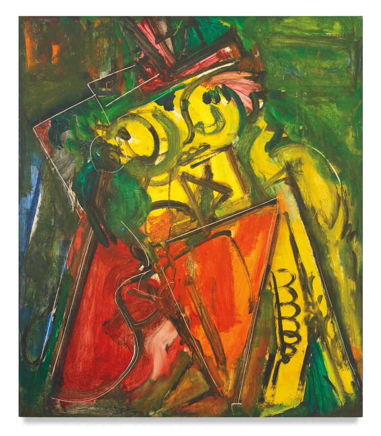 [Untitled] Landscape No. 49 [per HH cat. no.], 1942,&nbsp;Oil on panel,&nbsp;35 x 30 inches,&nbsp;MMG#1374