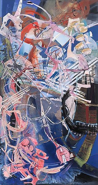 Grown Child: With Mother, 2011, Acrylic, oil and collage on canvas, 