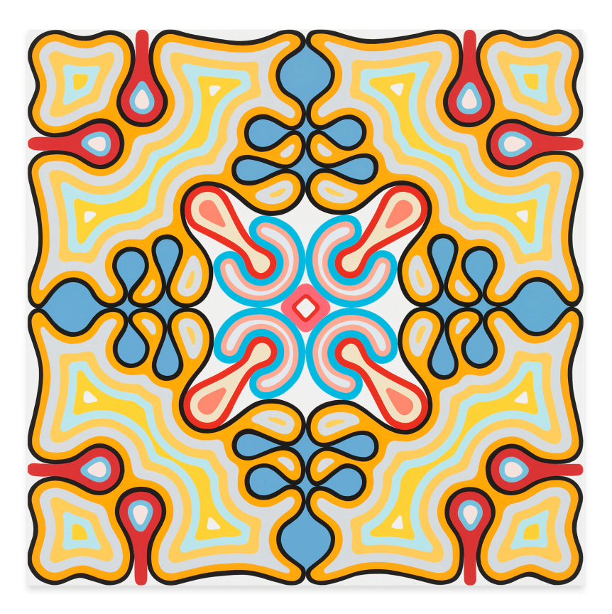 Warren Isensee,&nbsp;Flat Baroque, 2021, Oil on canvas, 35 x 35 inches, 88.9 x 88.9 cm, MMG#33146