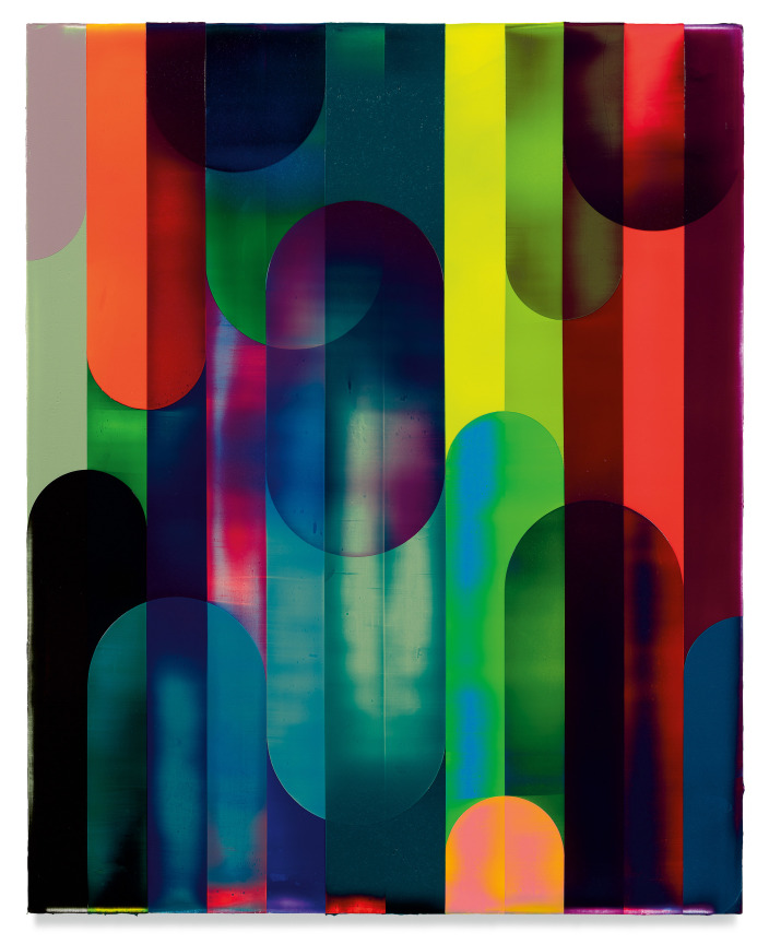 Levitation Session, 2022, Acrylic on linen, 59 x 47 1/4 inches, 150 x 120 cm, MMG#34844