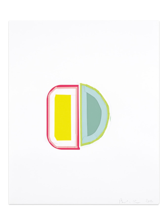 Untitled, 2016,&nbsp;Vinyl and paper collage on smooth acid free Bristol paper,&nbsp;17 x 14 inches,&nbsp;43.2 x 35.6 cm,&nbsp;MMG#30366