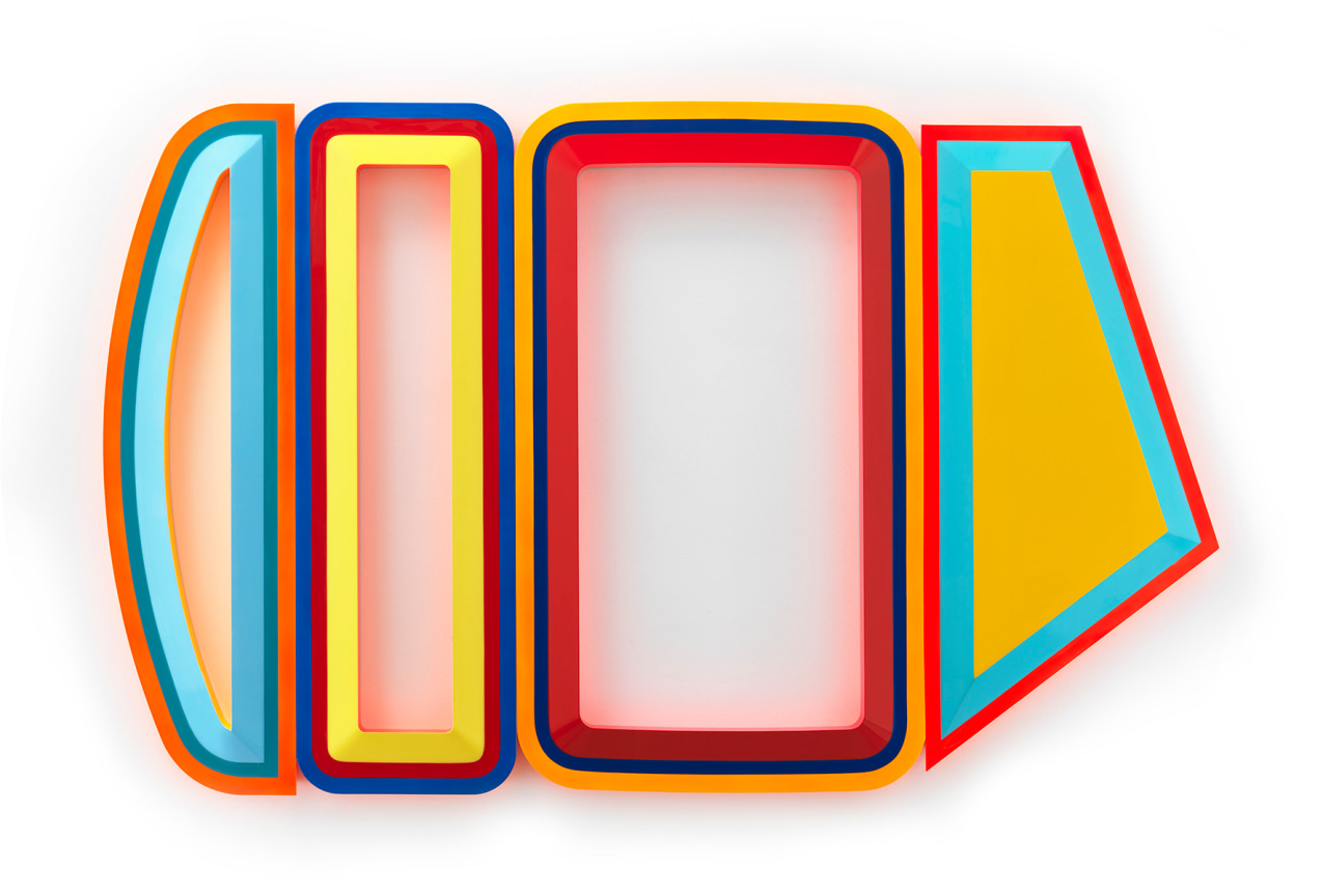 Beverly Fishman,&nbsp;Untitled (Bipolar, bipolar, osteoporosis, anxiety), 2019,&nbsp;Urethane paint on wood,&nbsp;44 1/4 x 71 1/2 inches,&nbsp;112.4 x 181.6 cm,&nbsp;MMG#31806