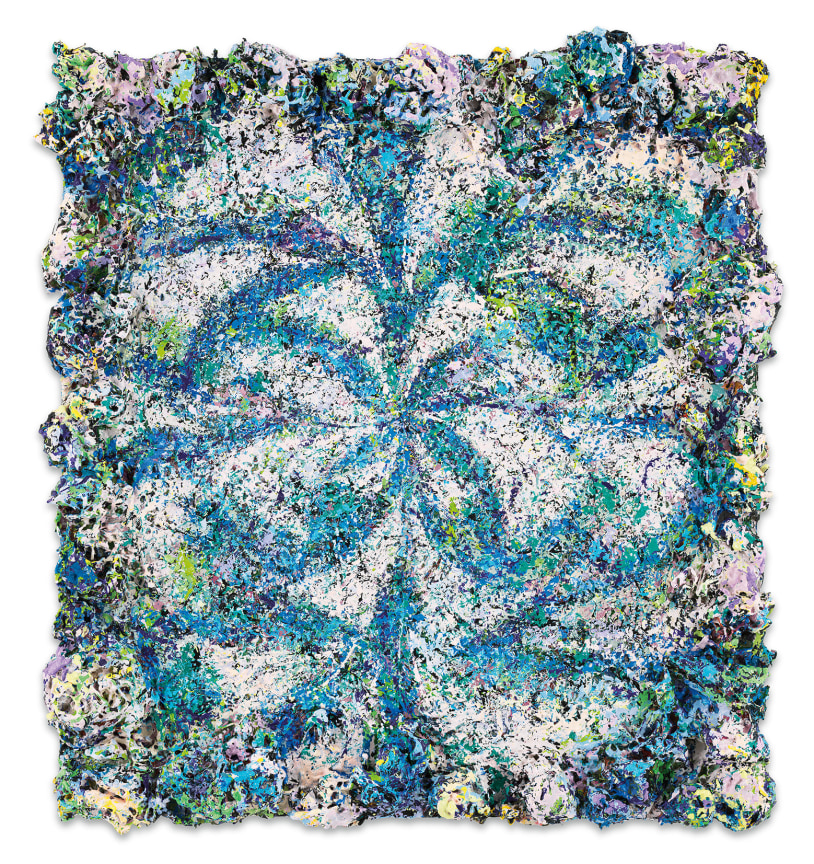 DeepDrippings (Upper Maze Version), 2020, Oil on board, 20 1/2 x 18 3/4 inches, 52.1 x 47.6 cm,&nbsp;MMG#32148