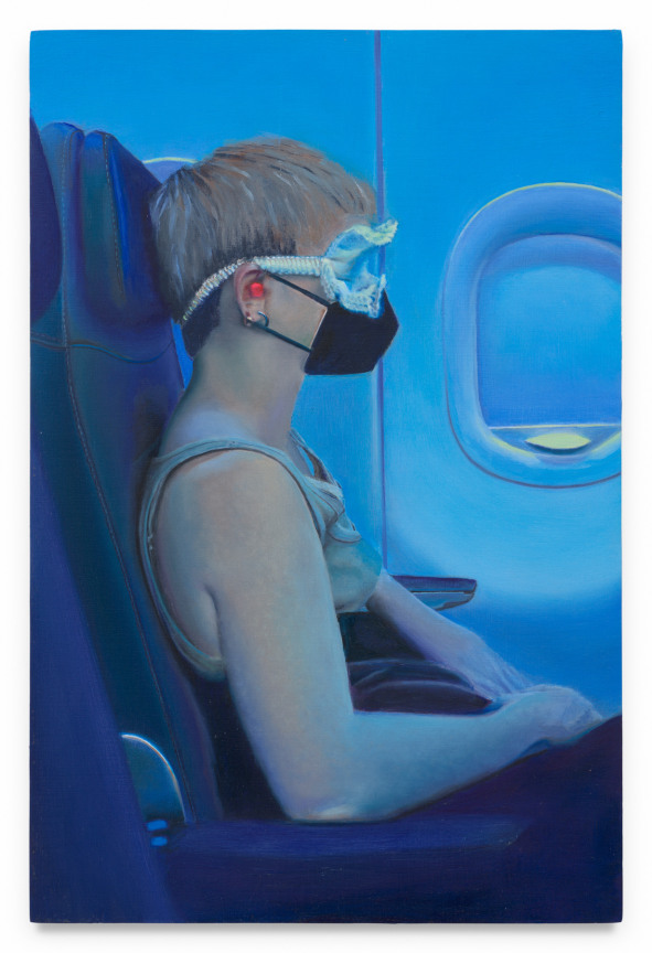 Clare/Plane, 2021, Oil on panel, 9 1/2 x 6 inches, 24.1 x 15.3 cm, MMG#37617