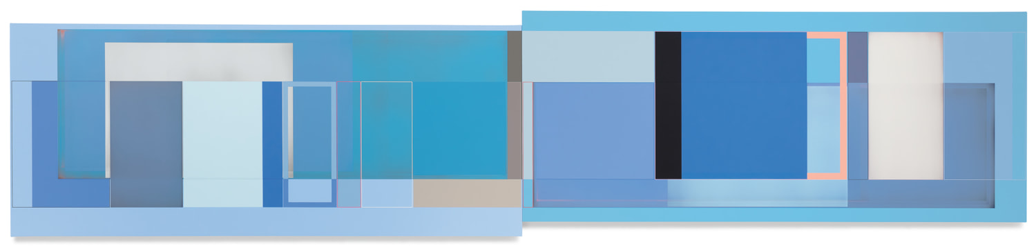 First Flight, 2021, Acrylic on canvas, 32 x 144 inches, 81.3 x 365.8 cm,&nbsp;MMG#33089