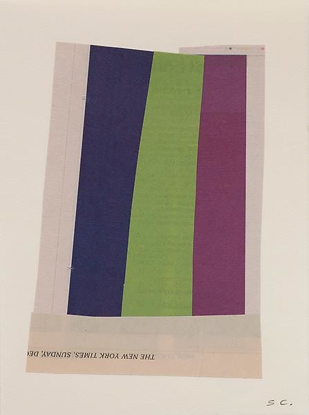 &quot;Hillsdale, Montana,&quot; 2010, NYT newsprint collage, 8 x 6 inches, 20.3 x 15.2 cm, A/Y#20141