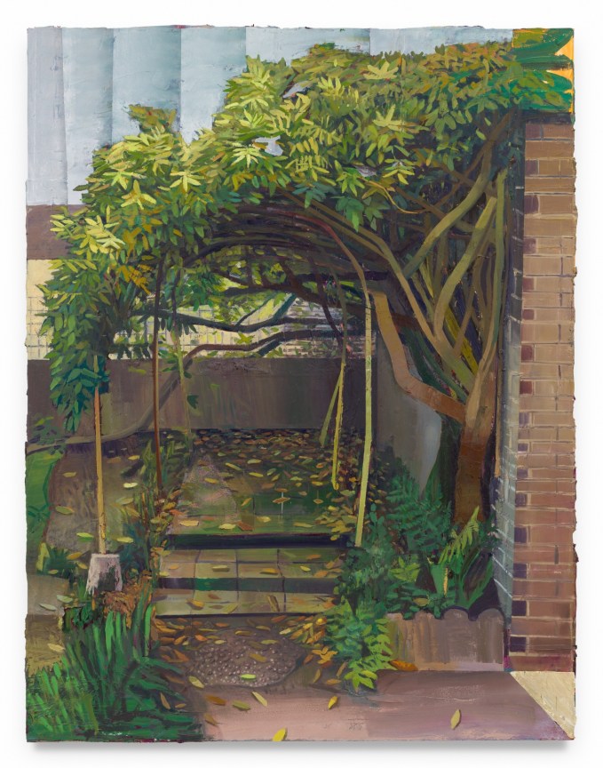 Leaf Fall, 2024, Oil on canvas, 83 1/2 x 65 inches, 212.1 x 165.1 cm, MMG#37644