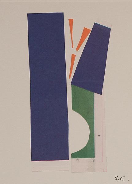 &quot;Bethany, Connecticut,&quot; 2008, NYT newsprint collage, 7 x 5 inches, 17.8 x 12.7 cm, A/Y#20140