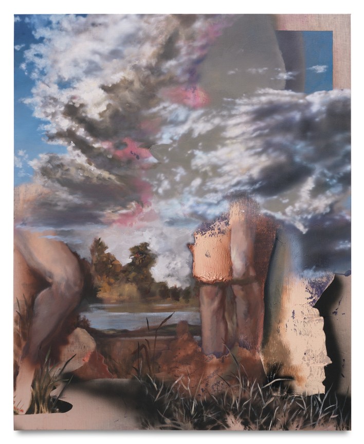 Annie Lapin, Painting is Dog, StepScape 5, 2020, Oil and acrylic on linen, 52 x 42 inches, 132.1 x 106.7 cm,&nbsp;MMG#32535