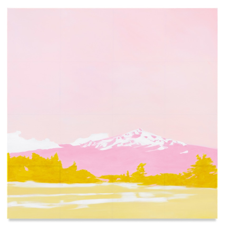Pink Mountain, 2019, Mixed media oil on canvas, 63 x 63 inches, 160 x 160 cm,&nbsp;MMG#32043