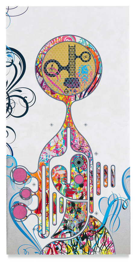 Mindscape 32, 2019,&nbsp;Acrylic and metal leaf on linen,&nbsp;72 x 36 inches, 182.9 x 91.4 cm,&nbsp;MMG#31668