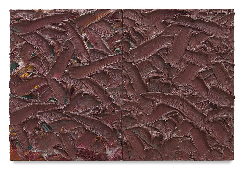 Abstract Diptych #28, 2016, Oil on canvas on wood panel, 15 x 22 inches, 38.1 x 55.9 cm, MMG#30164