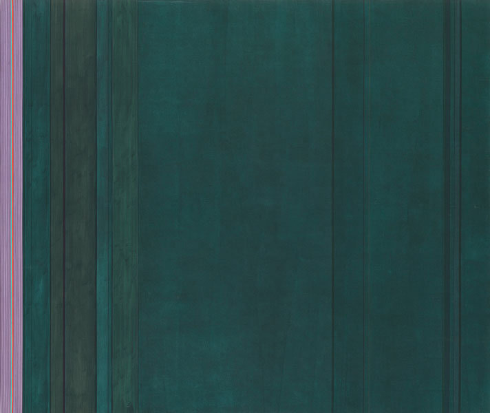 &quot;Mark Twain (Shark Gate),&quot; 1972, Acrylic on canvas, 92 x 108 1/2 inches, 233.7 x 275.6 cm, A/Y#19550