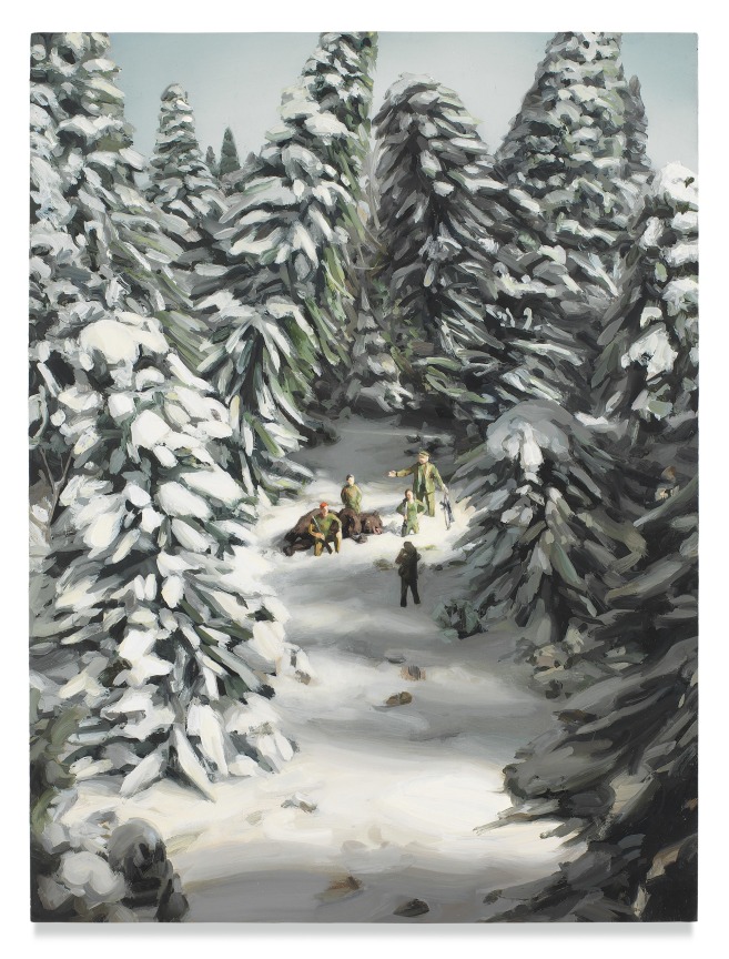 Amy Bennett, Bear Hunt, 2017, Oil on panel