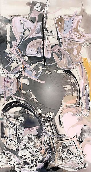 Grown Child: Gathering, 2011, Acrylic, oil and collage on canvas, 