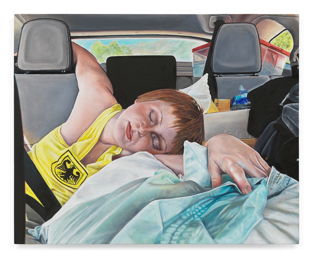 Hansa Yellow College Tour, 2025, Oil on panel, 6 1/4 x 7 7/8 inches, 15.9 x 20 cm, MMG#37698