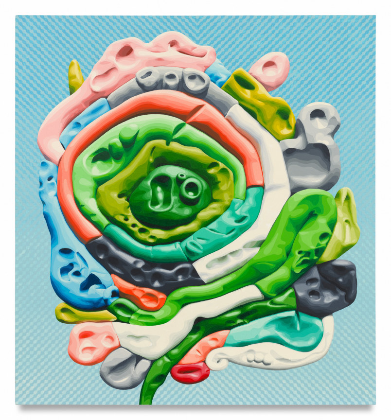 Clouding Orbigress, 2025, Oil on canvas, 54 x 50 inches, 137.2 x 127 cm, MMG#37967