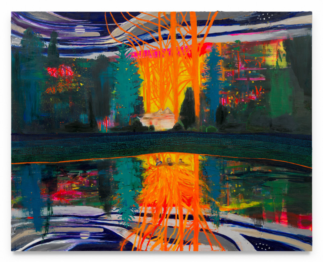 Bathers, 2025, Oil on linen, 78 x 98 inches, 198.1 x 248.9 cm, MMG#37741