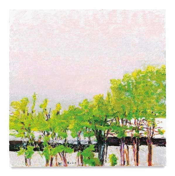 High Pink Sky, 2016, Oil on canvas, 52 x 52 inches, 132.1 x 132.1 cm, AMY#28653