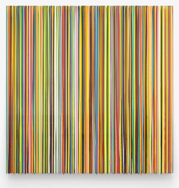 Markus Linnenbrink, DIEEHRLICHEHAUT(YELLOW), 2014, Epoxy resin and pigments on wood, 60 x 60 inches, 152.4 x 152.4 cm, A/Y#22165