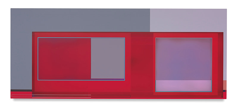 Desert House (for Divola), 2016, Acrylic on canvas, 30 x 72 inches, 76.2 x 182.9 cm, AMY#28492