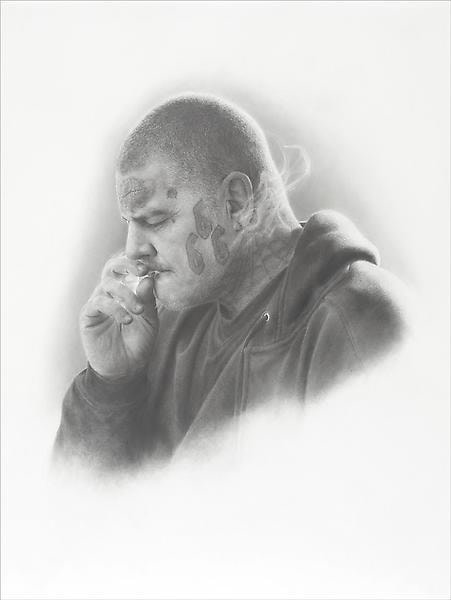 &quot;Deadly Friends (Riverside),&quot; 2013, Graphite on paper, 40 x 30 inches, 101.6 x 76.2 cm, A/Y#20979