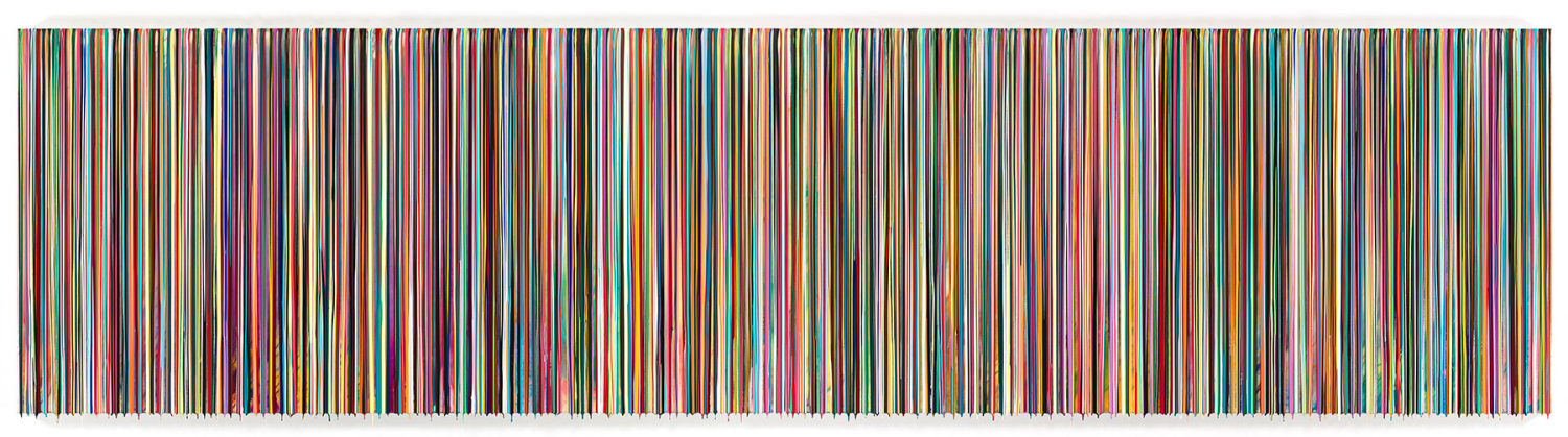Markus Linnenbrink, TAKEMEHOMEITWON&#039;TBELONG, 2014, Epoxy resin and pigments on wood, 48 x 192 inches, 121.9 x 487.7 cm, A/Y#21854